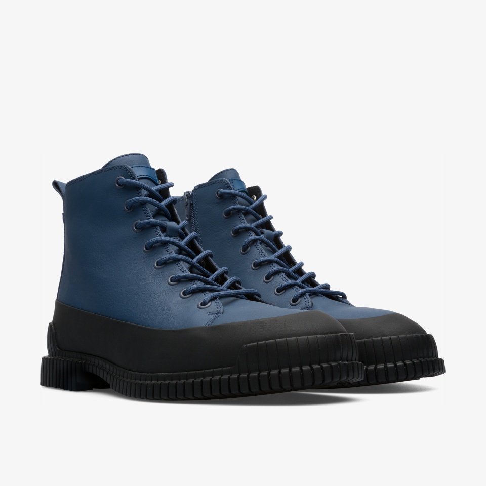 Camper Pix Blue - Camper Mens Ankle Boots ||7583-XTMQA||